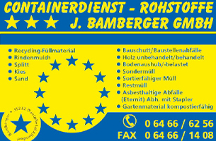 CONTAINERDIENST ROHSTOFFHANDEL  J.BAMBERGER GMBH